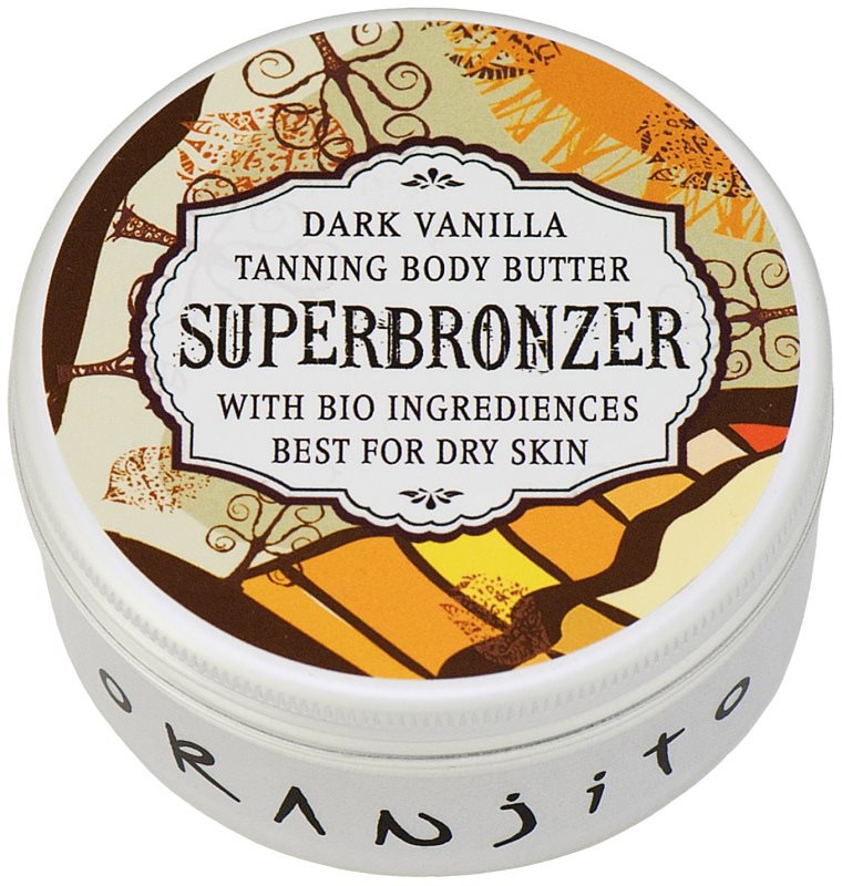 Oranjito Bio Dark Vanilla Tanning Bed Body Butter with Sunscreen