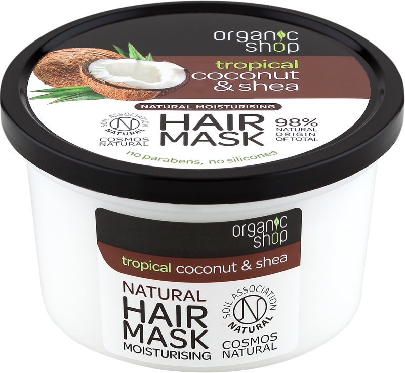 Organic Shop Natural Coconut & Shea intenzivna maska za lase z vlažilnim učinkom
