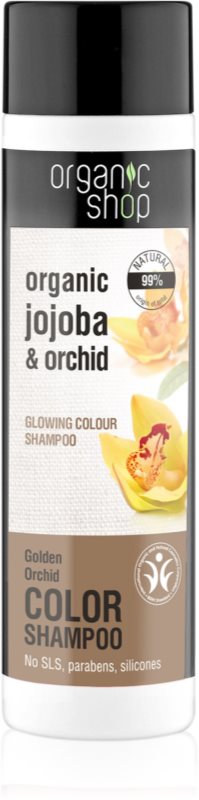 Organic Shop Organic Jojoba & Orchid nežni šampon za intenzivnost barve las
