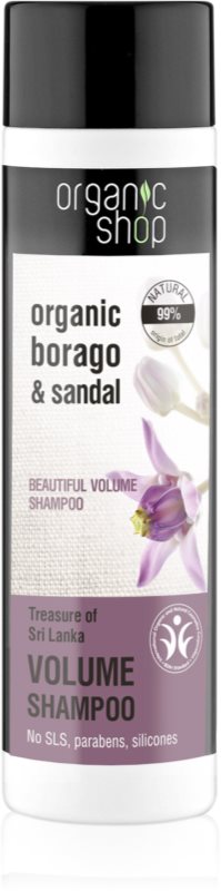 Organic Shop Organic Borago & Sandal šampon za volumen