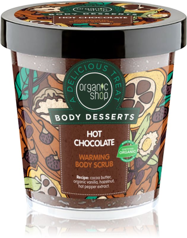 Organic Shop Body Desserts Hot Chocolate vyživujúci telový peeling