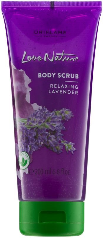 Oriflame Love Nature exfoliante corporal con olor a lavanda