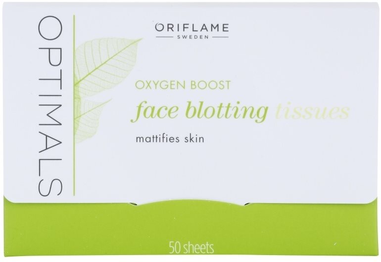Oriflame Optimals Oxygen Boost papírky na zmatnění