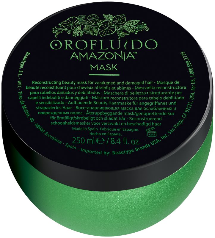 Orofluido Amazonia™ máscara renovadora com queratina