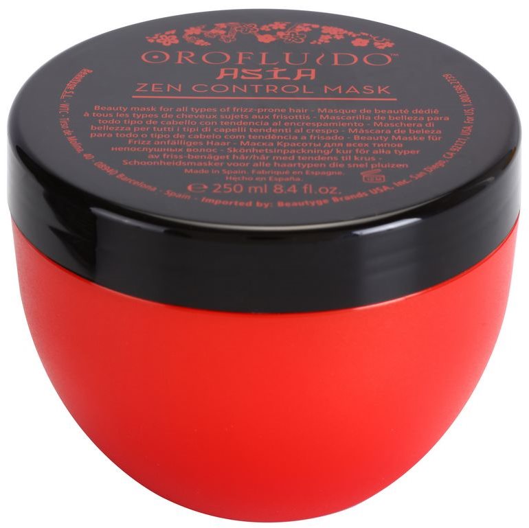 Orofluido Asia Zen maschera nutriente per capelli ribelli e crespi