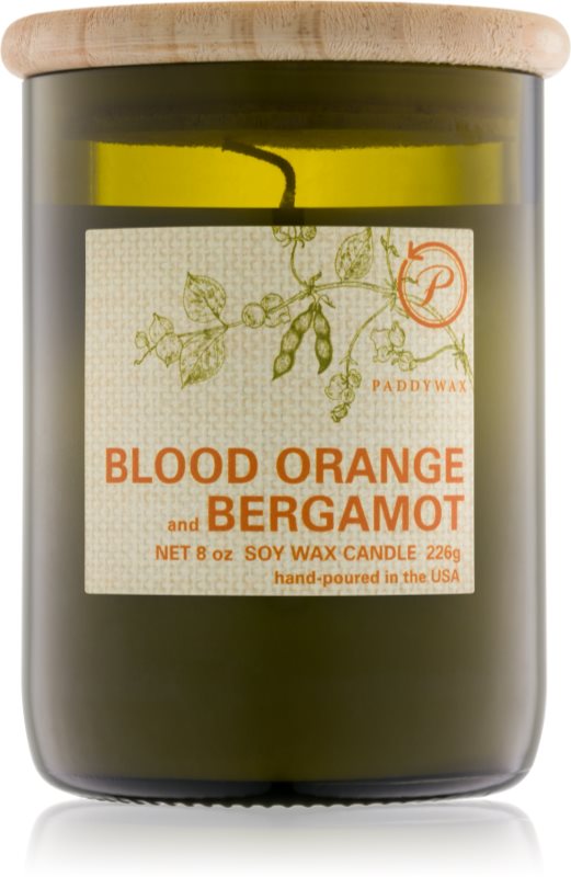 Paddywax Eco Green Blood Orange & Bergamot Scented Candle 226 g