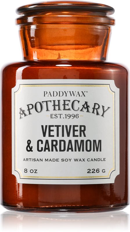 Paddywax Apothecary Vetiver & Cardamom Geurkaars 226 gr