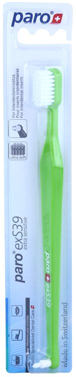 Paro exS39 cepillo de dientes + cepillo con un solo penacho 2 en 1 ultra suave