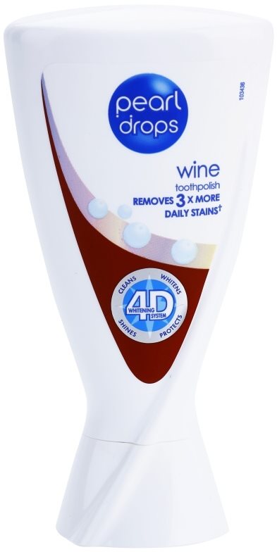 Pearl Drops Wine pasta de dientes blanqueadora de manchas profundas