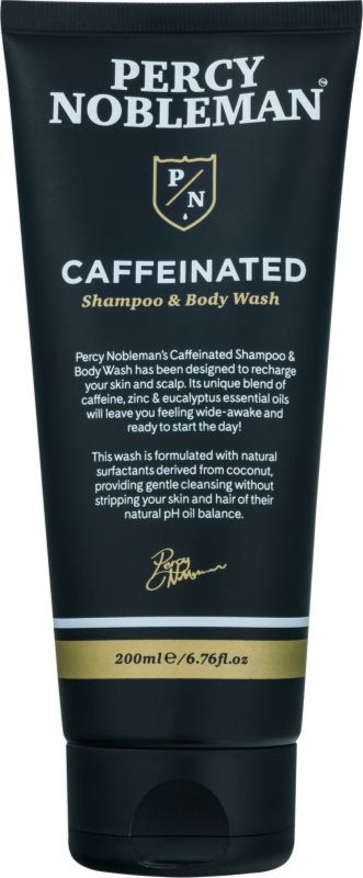 Percy Nobleman Hair sampon pe baza de cofeina pentru barbati pentru corp si par