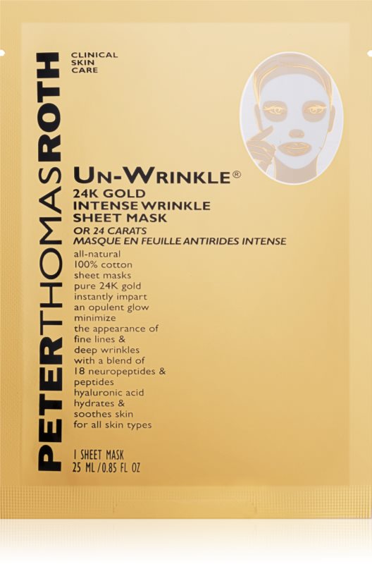 Peter Thomas Roth Un-Wrinkle 24K Gold plátýnková maska proti vráskám