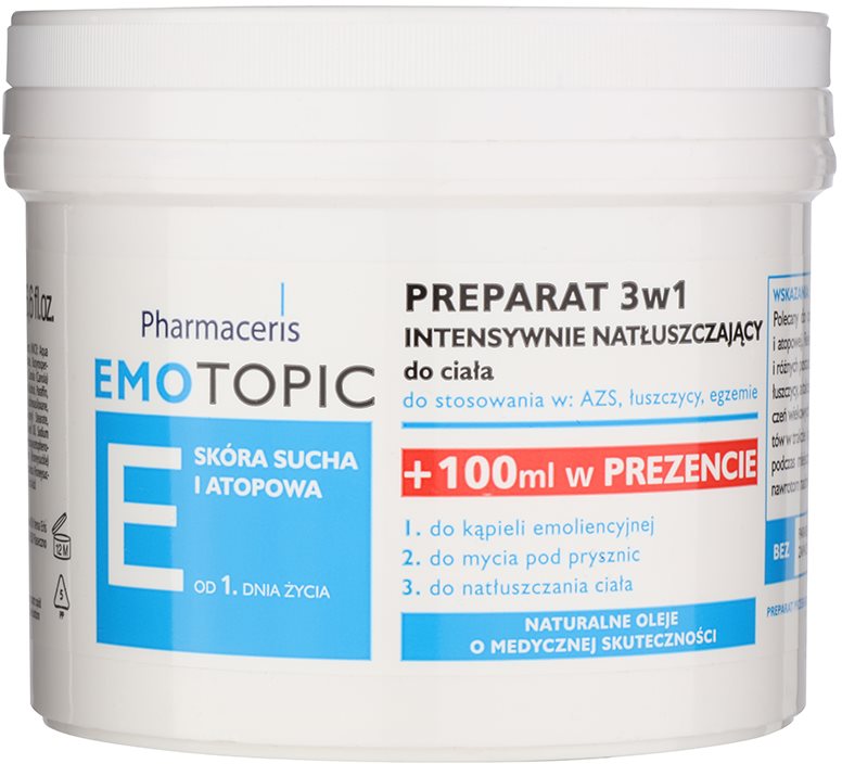Pharmaceris E-Emotopic intenzivní olejová péče na tělo pro děti i dospělé 3 v 1