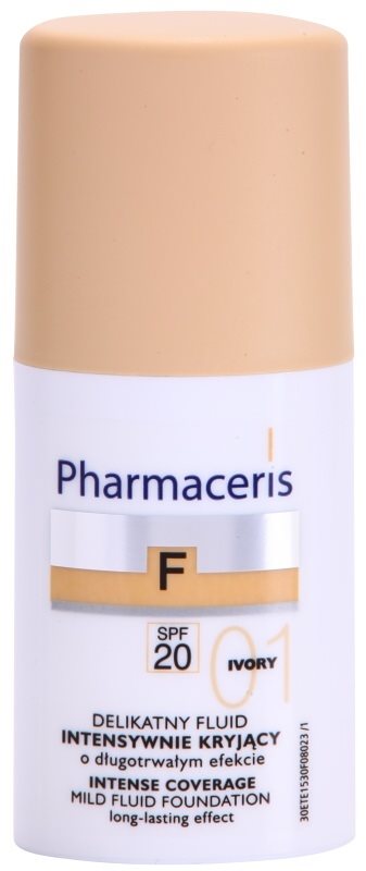 Pharmaceris F-Fluid Foundation intenzivni prekrivni tekoči puder z dolgoobstojnim učinkom SPF 20