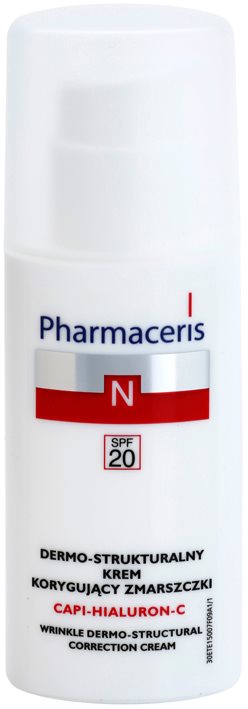 Pharmaceris N-Neocapillaries Capi-Hyaluron-C Creme antirrugas, restaurador da densidade da pele para a pele sensível com tendência a aparecer com vermelhidão