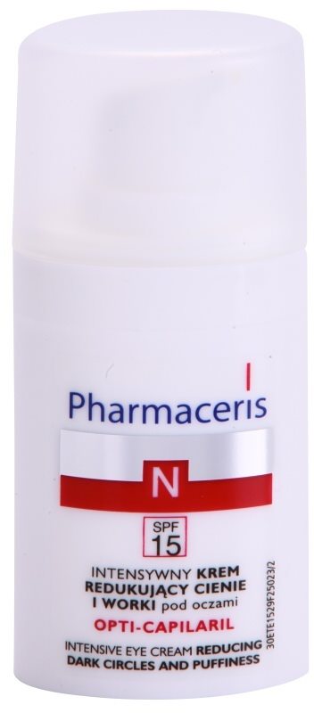 Pharmaceris N-Neocapillaries Opti-Capilaril crema rejuvenecedora para contorno de ojos antibolsas y antiojeras