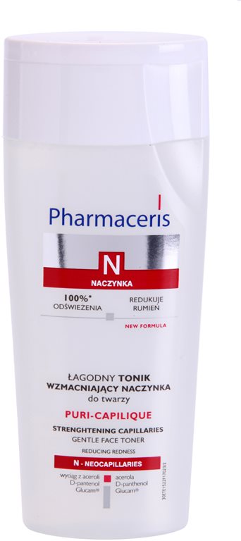 Pharmaceris N-Neocapillaries Puri-Capilique erfrischendes Tonikum für empfindliche Haut mit der Neigung zum Erröten