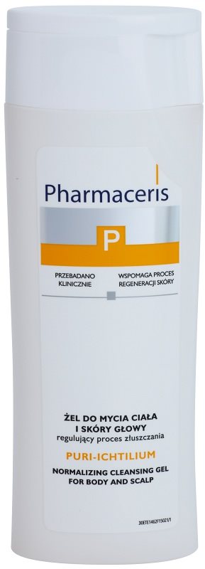 Pharmaceris P-Psoriasis Puri-Ichtilium Waschgel für Körper und Kopfhaut bei Anzeichen von Schuppenflechte