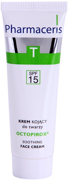 Pharmaceris T-Zone Oily Skin Octopirox nyugtató nappali krém vörösödés ellen zsíros és problémás bőrre