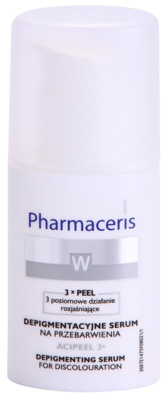 Pharmaceris W-Whitening Acipeel 3x sérum corretor clareador antimanchas com vitamina C