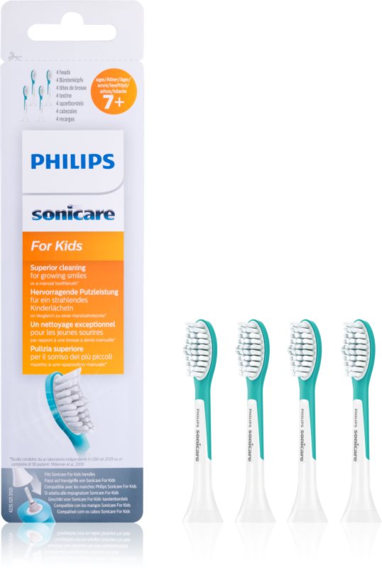 Philips Sonicare For Kids HX6044/33 náhradní hlavice pro zubní kartáček 4 ks