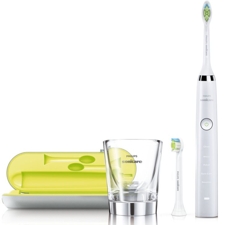 Philips Sonicare DiamondClean HX9332/04 brosse à dents électrique sonique avec verre de charge