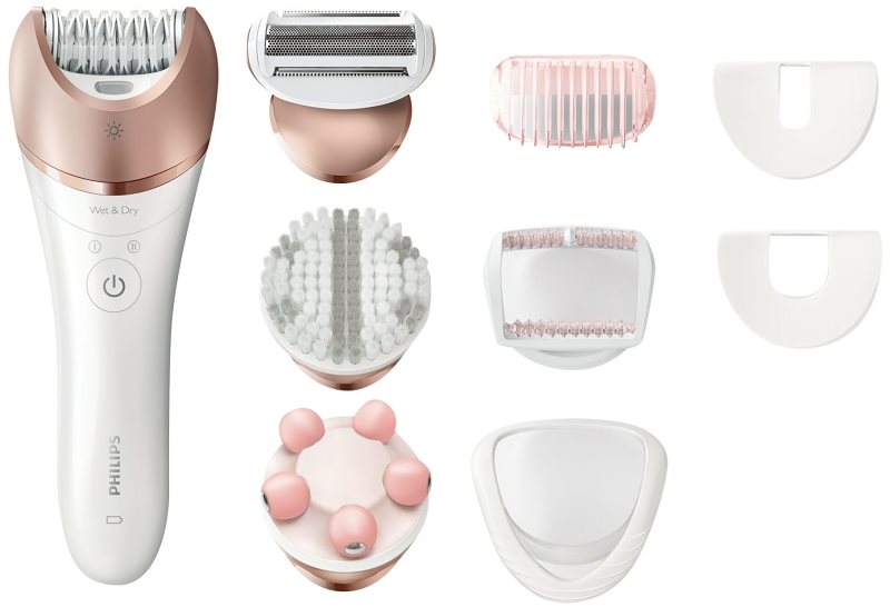 Philips Satinelle Prestige BRE650 epilator corp si fata