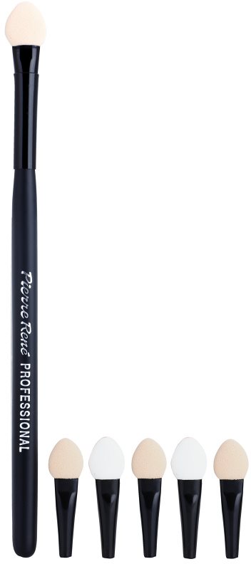 Pierre René Accessories Applikator für Lidschatten + 5 Stk. Ersatzapplikatoren