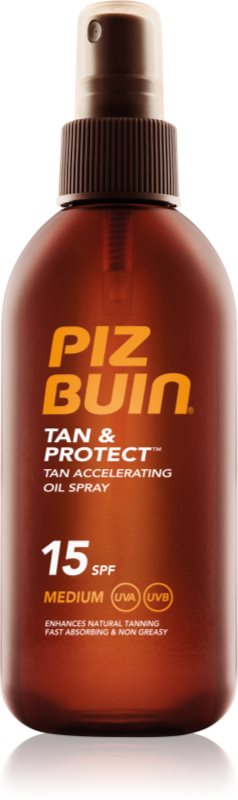 Piz Buin Tan & Protect aceite protector solar para acelerar el bronceado SPF 15