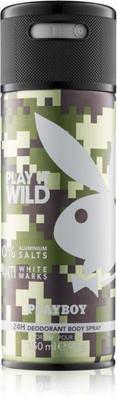Playboy Play it Wild Deo Spray voor Mannen 150 ml