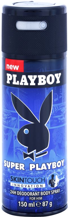 Playboy Super Playboy for Him Skin Touch dezodor férfiaknak 150 ml