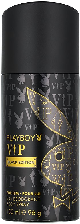 Playboy VIP Black Edition dezodor férfiaknak 150 ml