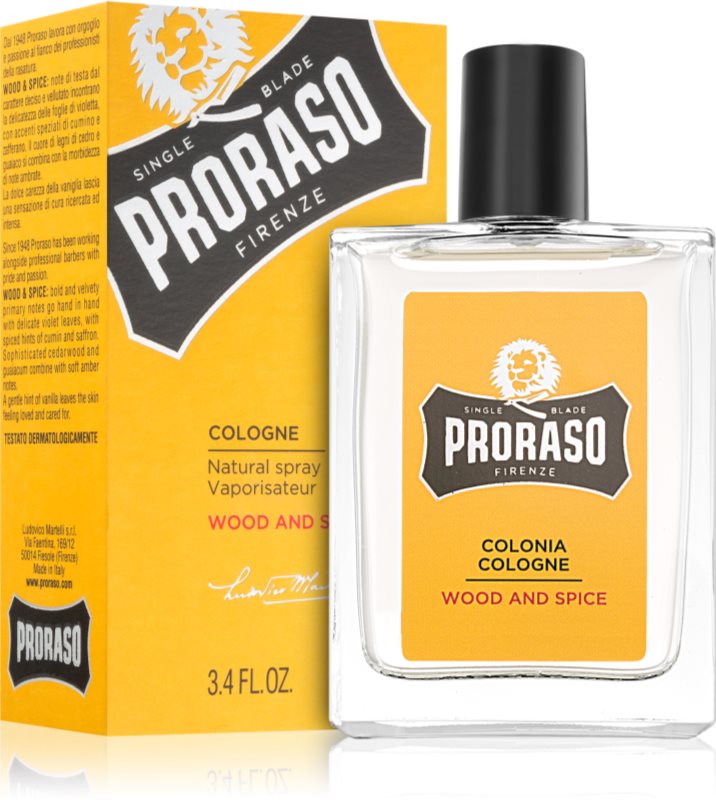 Proraso Wood and Spice Eau de Cologne voor Mannen 100 ml