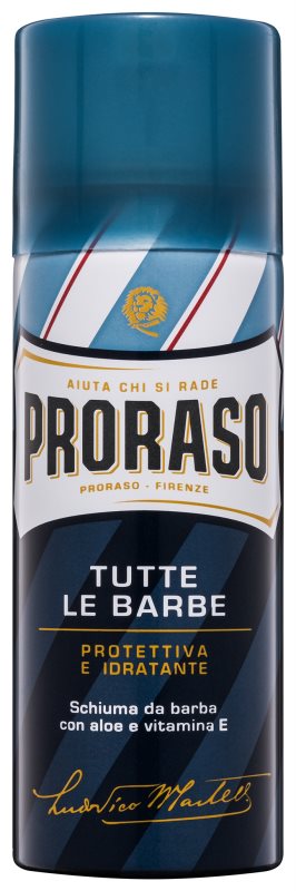 Proraso Blue pena za britje z vlažilnim učinkom