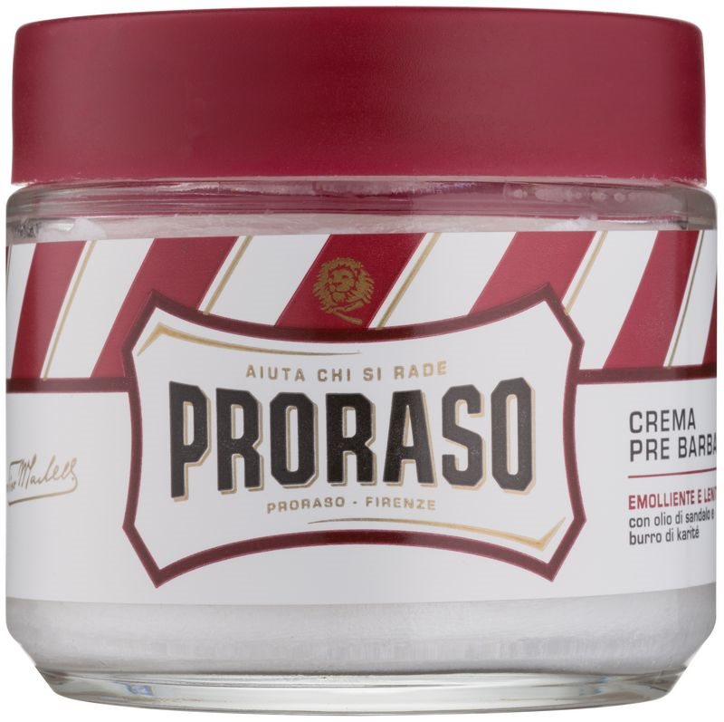Proraso Red krém před holením na tvrdé vousy
