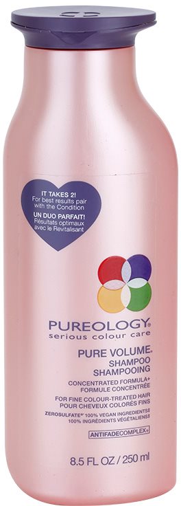 Pureology Pure Volume champô para dar volume para cabelo fino e colorido