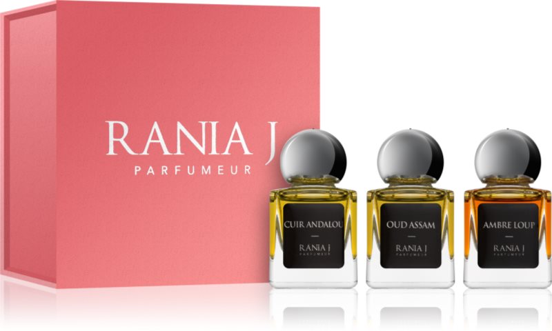 Rania J. Priveé Émeraude Collection dárková sada IV. Cuir Andalou + Oud Assam + Ambre Loup