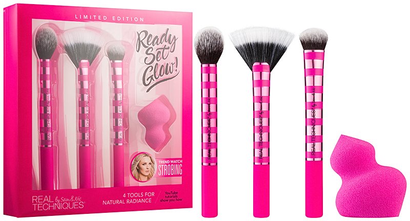 Real Techniques Ready Set Glow lote cosmético I.