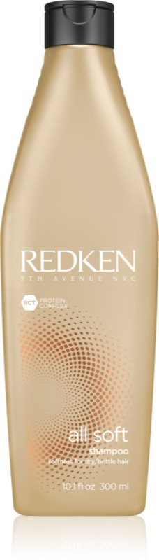 Redken All Soft champú para el cabello seco y quebradizo con aceite de argán