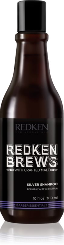 Redken Brews posilňujúci šampón pre biele a šedé vlasy