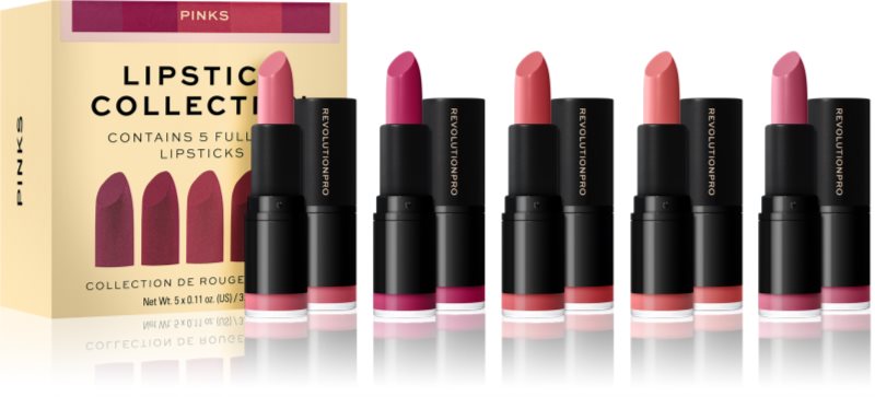 Revolution PRO Lipstick Collection sada rúžov 5 ks