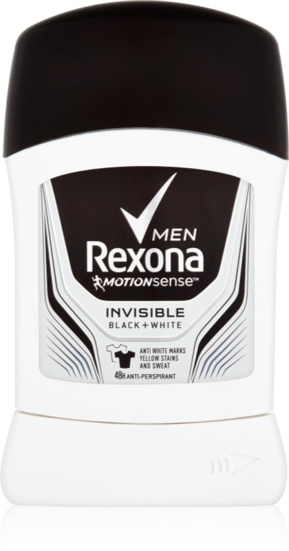Rexona Invisible Black and White tuhý antiperspitant