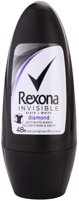 Rexona Invisible Black + White Diamond Antitranspirant-Deoroller