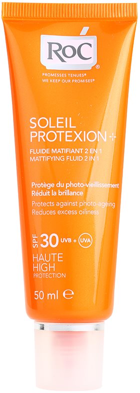 RoC Soleil Protect fluid matifiant pentru plaja SPF 30