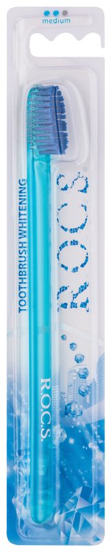 R.O.C.S. Whitening cepillo de dientes medio