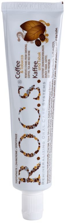 R.O.C.S. Coffee & Tobacco wybielająca pasta do zębów dla palaczy przeciw przebarwieniom szkliwa