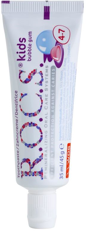 R.O.C.S. Kids Bubble Gum pasta de dientes para niños