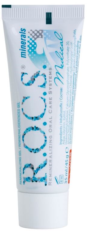 R.O.C.S. Medical Minerals Gel zur Remineralisation der Zähne für glatte und weiße Zähne