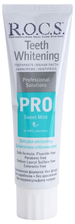 R.O.C.S. PRO Sweet Mint jemná bělicí zubní pasta