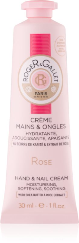 Roger & Gallet Rose krema za roke in nohte s karitejevim maslom in izvlečkom vrtnic