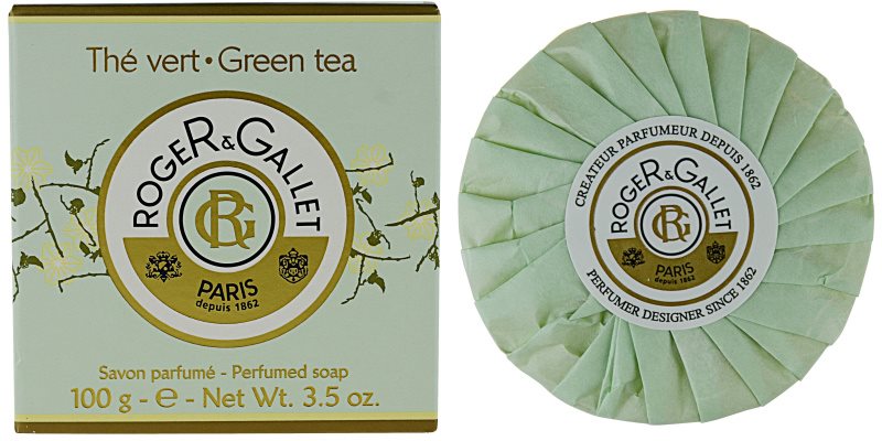 Roger & Gallet Thé Vert tuhé mydlo v krabičke